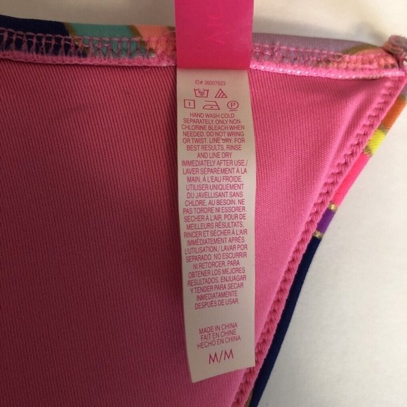 Victorias Secret Swim Bikini Triangle Top Size M Push Up - Picture 7 of 8